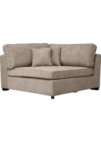 Sofa Home Affaire "Skara XXL", beige (dunkelbeige), B:130cm H:86cm T:130cm, 100% Polyester, Sofas, Sofa, Eckelement zur individuellen Polstergarnitur-Gestaltung