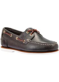 Bootsschuh Timberland "Classic Boat 2 Eye", Damen, Gr. 37, blau (navy, smooth), Leder, Schuhe Bootsschuh, W