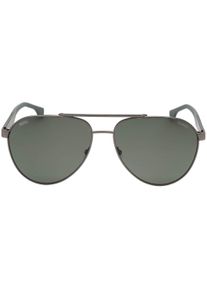 Hugo Boss Grijs Groene Gepolariseerde Lens Matt Ruthenium Zonnebril