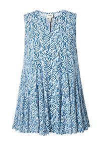 Ulla Popken Tunika Női k&eacute;k / feh&eacute;r , M&eacute;ret 50-52