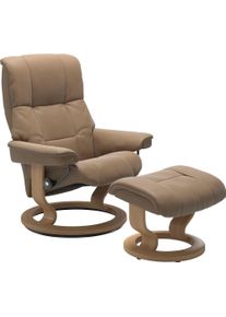 Relaxsessel stressless "Mayfair", braun (almond paloma), B:75cm H:99cm T:73cm, Leder BATICK: BATICK ist ein leicht korrigiertes, durchgef&auml;rbtes und genarbtes M&ouml;belleder, bei dem die meisten Unebenheiten und Spuren in der Regel entfernt wurden.;Leder PALOMA: PALOMA ist ein durchgef&auml;rbtes Semianilin-M&ouml;belleder mit nat&uuml;rlicher Narbung.;ROHLEDER Stoff Q2 FARON: Ein fester zuverl&auml;ssiger Boucl&eacute; mit eine