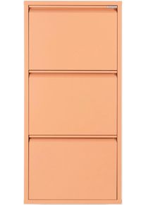 Schuhschrank SPINDER DESIGN "Billi", orange (clay terra), B:50cm H:103cm T:15cm, Metall, Schr&auml;nke, Schuhschrank, Metall, Breite 40 cm