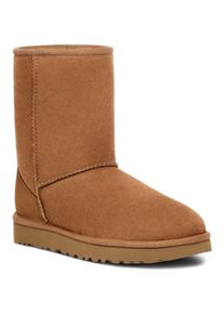 UGG Australia Winterboots UGG "Unisex, Classic Short 2", Damen, Gr. 9 (40), braun (chestnut), Veloursleder, unifarben, Schuhe Winterboots, Stiefel, Schlupfstiefel in klassischem Design