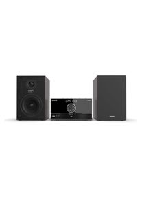 Aiwa Bluetooth-Mikrosystem mit CD-Player, USB und AUX-Eingang, 2x50W RMS, DSP-Equalizer (Bluetooth, CD Player, 2x 50 W), Stereoanlage, Schwarz