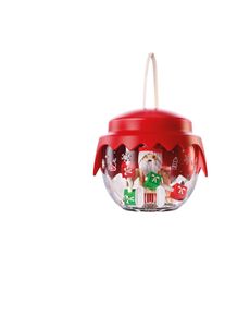 Konstruktions-Spielset Playmobil "Weihnachtskugel: Kraftsportler (72220), Christmas", rot (bunt), Spielbausteine, Kinder, Kunststoff, Konstruktions-Spielset