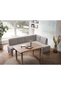 Eckbank exxpo - SOFA FASHION "Intenso, viele Bezugsstoffe Cord, Struktur 243/158 cm (B/T)", braun (cappuccino), B:243cm H:91cm T:158cm, NaturLeder;Strukturstoff (Zusammensetzung: Polyester 100%);Luxus-Microfaser (Zusammensetzung: Aufgeflockte 100% Polyester Schicht mit Pr&auml;gung);Cord (Zusammensetzung: Polyester 100%), Sitzb&auml;nke, Eckbank, hohe Bodenfreiheit, frei im Raum stellbar, hoher Sitzkomfort