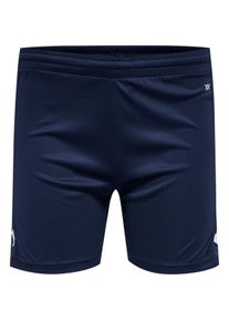 Trainingsshorts Hummel "HMLCORE XK POLY SHORTS WOMAN", Damen, Gr. S, N-Gr, marine, Hosen Trainingsshorts, mit Stretch-Material, mit BEECOOL-Technologie, sportlicher Stil