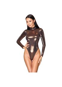 Cottelli Collection, Damen, Bodys, Body langarm XL, Rosa, Gold, Kupfer, (XL)