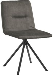 Polsterstuhl Musterring "JustB SP500", gr&uuml;n (hunter), 1 Stk., Veloursstoff, nicht drehbar, St&uuml;hle, Polsterstuhl, ohne Armlehne, wahlweise mit Drehfunktion, Stativgestell in schwarz