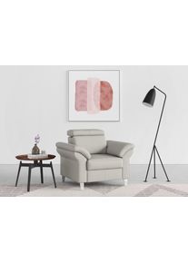 Sit & More Sessel SIT & MORE "Arngast", grau (light grau), B:101cm H:84cm T:93cm, Luxus-Microfaser ALTARA NUBUCK (100% Polyester);Struktur (100% Polyester);Flachgewebe (90% Polyester; 10% Polyamid), Sessel, Sessel, inklusive Federkern und Kopfteilverstellung