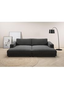 Loungesofa Home Affaire "Enisa, B/T/H: 290/170/85 cm", grau (anthrazit), B:290cm H:85cm T:170cm, 95% Polyester, 5% Nylon, Sofas, Loungesofa, Zeitloses und stylisches Loungem&ouml;bel, Mega-Sofa, Big-Sofa XXL
