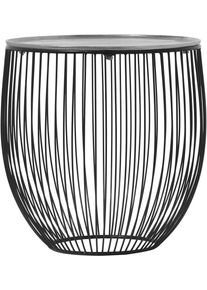 Beistelltisch Mirrors and More "PATTY", silberfarben 1, H:43cm, Tische, Beistelltisch