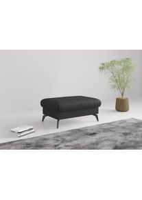 Sit & More Polsterhocker SIT & MORE "Morris Jubi", schwarz, B:103cm H:44cm T:69cm, Hocker, Polsterhocker, in Echtleder