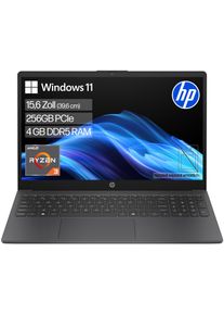 HP Notebook "15-fc103Xngx", schwarz (jet schwarz), 4 GB RAM 256 GB SSD, Ryzen 3, Windows 11 Home, Notebooks, Notebook