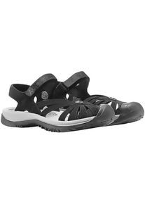 Sandale Keen "ROSE SANDAL", Damen, Gr. 41, schwarz, Synthetik, Schuhe Sandale, mit Klettverschluss