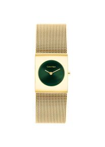 Quarzuhr Calvin Klein "CK PULSE 21 mm", goldfarben, gr&uuml;n, Armbanduhren, Damen, Quarzuhr, Armbanduhr, Damenuhr, Edelstahlarmband, analog