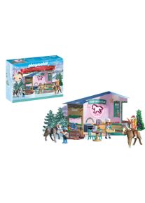 Spielzeug-Adventskalender Playmobil "Spielbausteine, Weihnachtsbacken Reitercaf&eacute; (71952), Adventskalender", bunt, Adventskalender, Kinder, Kunststoff, Spielzeug-Adventskalender, Made in Europe