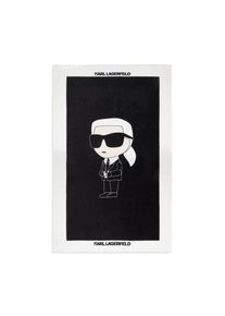 K by KARL LAGERFELD Karl Lagerfeld F&uuml;rdőlepedő ' Ikon Strandtuch ' F&eacute;rfi fekete , M&eacute;ret Egy m&eacute;ret