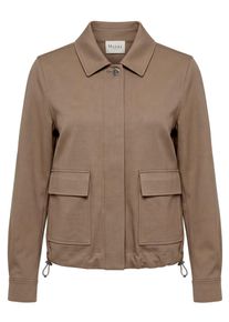 MAERZ Muenchen - Jersey-Jacke, braun, Gr. 40, Viskose