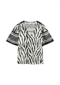 V&eacute;ro Moda Vero Moda Bl&uacute;z 'VMKAMILLE' Női fekete / feh&eacute;r , M&eacute;ret L