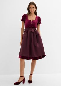 Dirndl och f&ouml;rkl&auml;de (2 delar) - r&ouml;d - storlek 42 - bonprix