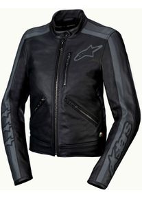 Alpinestars Stella Dyno, leather jacket women , color: Black/Grey/Dark Grey , size: M