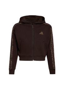 adidas Sportswear Sport szabadidős dzsekik L&aacute;nyok brok&aacute;t / s&ouml;t&eacute;t barna / fekete , M&eacute;ret 116
