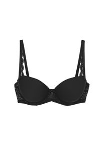 Triumph, B&uuml;gel-BH &raquo;Amourette WP&laquo; Stretch-Spitze, glatte Cups, atmungsaktiv, leicht, feminin, BLACK, 85 - Cup G