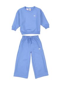 adidas originals Drenge Joggingdragt 'Loose Crew and Wide Leg Pants Set Youth Baby Jogger' bl&aring; St&oslash;rrelse 116