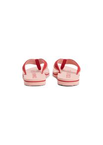Tommy Hilfiger, Damen, Zehentrenner &raquo;TH CROCHET SUMMER SANDAL&laquo; Dianette, Strandschuh in sommerlicher H&auml;keloptik, rot, 35, Dianette mit zweifarbiger 