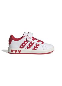 adidas Sportswear Flickor Sneaker 'GRAND COURT MINNIE' m&ouml;rkr&ouml;d / vit Storlek 33.5
