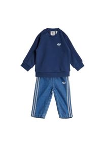 adidas originals Szettek 'Denim Crew Set' Fi&uacute;k tenger&eacute;szk&eacute;k / k&eacute;k farmer , M&eacute;ret 104
