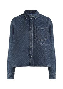 KARL LAGERFELD JEANS Kvinnor Blus bl&aring; Storlek L
