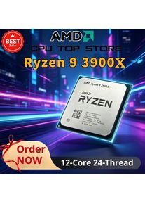 100% Brand New AMD Ryzen 9 3900X, 12-Core 24-Thread 3.8GHz CPU, 64MB L3, DDR4, AM4, 7nm, 105W, for Office.