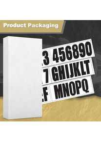 24 Sheets 3 Inch Black Self Adhesive Vinyl Letters Numbers Stickers Fit Boat Identification Number Hull Decoration Decor