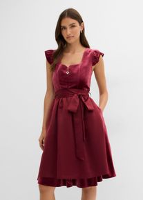 Dirndl och f&ouml;rkl&auml;de (2-delat set) - r&ouml;d - storlek 44 - bonprix
