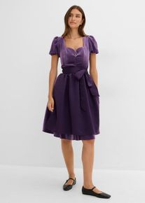 Dirndl och f&ouml;rkl&auml;de (2 delar) - lila - storlek 50 - bonprix