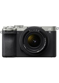 Sony, Systemkamera &raquo;Alpha 7C II&laquo; FE 28-60mm f4-5.6, 33, 2,1 fach fach x opt. Zoom, Bluetooth NFC WLAN, silber/schwarz, Neue Men&uuml;struktur mit voller 