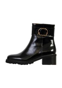 Emilie Karston Bottines 'Quinn &ndash; Stiefeletten mit Absatz aus Leder' Femme kaki taille 39