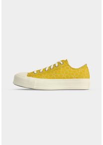 Converse Damer Sneaker low 'CHUCK TAYLOR ALL STAR LIFT' m&oslash;rkegul / hvid St&oslash;rrelse 42