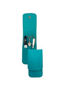 Pfeilring, Damen, Manik&uuml;re-Etui mit Schere, Pinzette und Nagelpfeile, t&uuml;rkis, Pfeilring Solingen