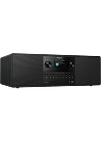 Philips, Stereoanlage &raquo;TAM6500/10&laquo; (Bluetooth Automatische Senderverfolgung Digitalradio (DAB+) UKW mit RDS 50 W), Schwarz, Kompaktes All-in-One-