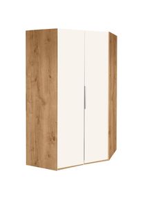 wimex, Eckkleiderschrank &raquo;Level by fresh to go&laquo;, plankeneichefarben/wei&szlig;,