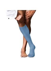 Falke, Herren, Kniestr&uuml;mpfe &raquo;No. 6 Finest Merino & Silk&laquo; 1 Paar tlg., blue, 39-40, Luxuri&ouml;se Kombination aus australischer Merinowolle und Seide
