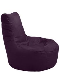 Kinzler, Sitzsack &raquo;Chilly&laquo; 1 Stk. tlg. Loungesessel, Uni Farben, mit R&uuml;ckenlehne, Outdoor geeignet, brombeer, Polyester,