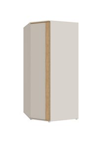 FORTE, Eckkleiderschrank B/H/T 92,2/193,7/92,2 cm, Kashmir Beige / Mauvella Eiche, Holzwerkstoff, Kashmir Beige - B/H/T: 92,2 cm x 193,7 cm x 92,2 cm