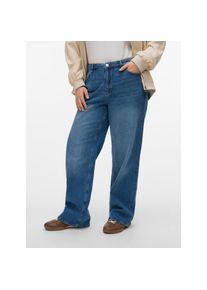 Vero Moda Curve, Damen, High-waist-Jeans &raquo;VMCTESSA HR WIDE J RA380 GA CUR NOOS&laquo;, Medium Blue Denim, 52 - L&auml;nge 32, Wide Fit Jeans von Vero Moda Curve
