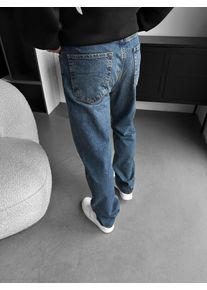 Kleidermafia Jean 'Baggy Torn Washed Jeans - Dark Blue' Homme bleu fonc&eacute; taille 33