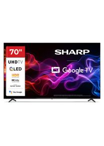 Sharp 70HP5265E (70", LCD, 4K, 2025), TV, Schwarz