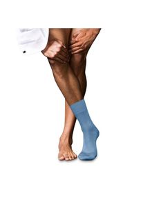 Falke, Herren, Socken &raquo;No. 6 Finest Merino & Silk&laquo; 1 Paar tlg., blue, 39-40, Luxuri&ouml;se Kombination aus australischer Merinowolle und Seide